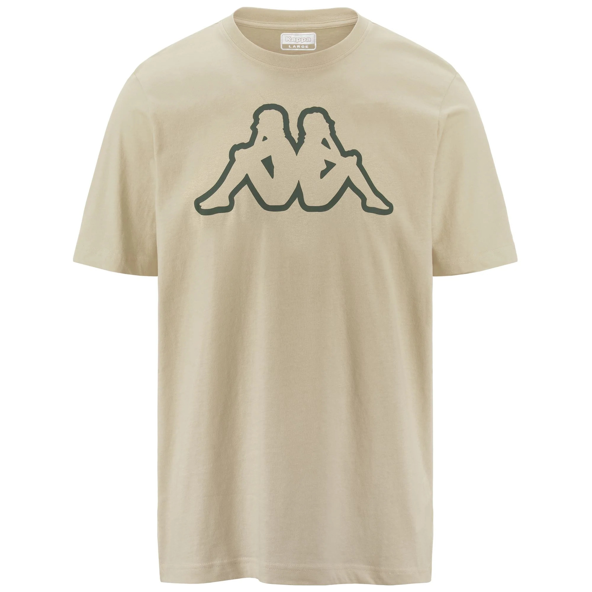 Kappa - T-Shirts & Top Uomo Beige - Logo Amberis Dk
