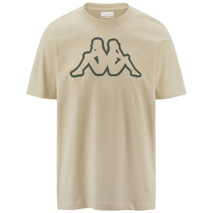 Kappa - T-Shirts & Top Uomo Beige - Logo Amberis Dk