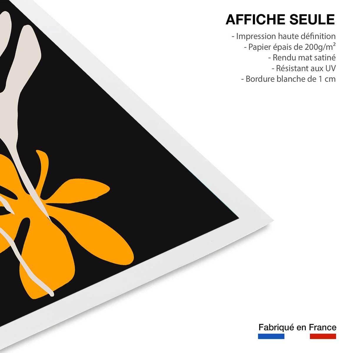 Poster fleurs colchiques Affiche seule