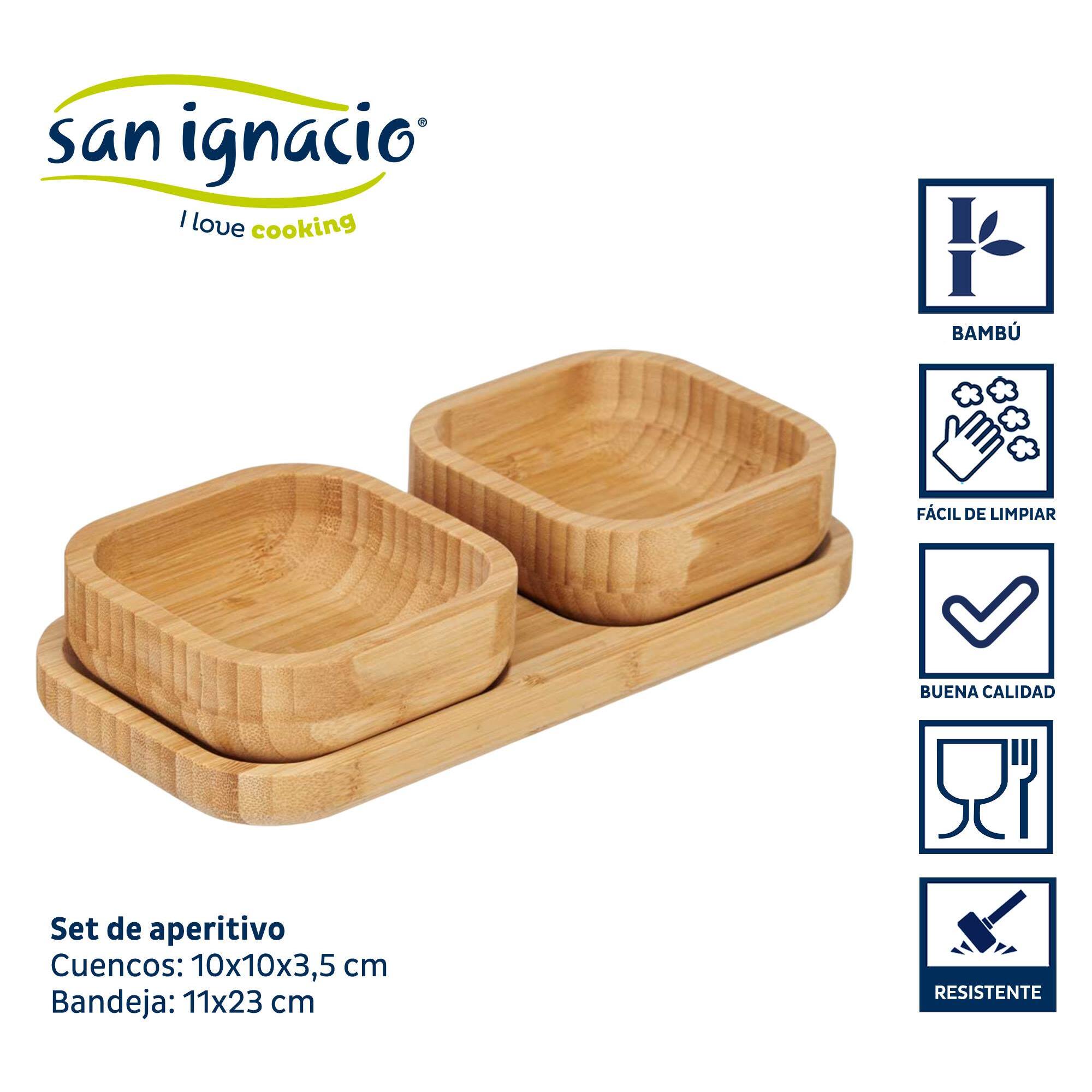 Set aperitivo bambu 3 pzs colección kinvara