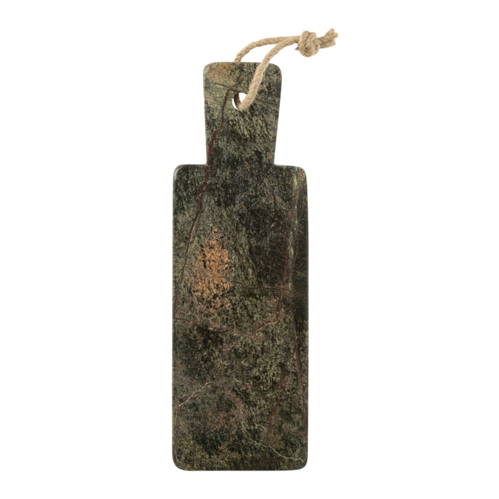 J-Line planche à fromage rectangulaire Marbre - pierre - kaki/vert foncé - small