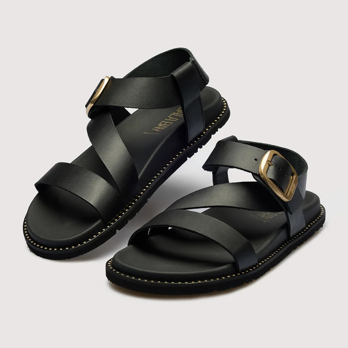 Sandalia Piel Negro - Aegisa