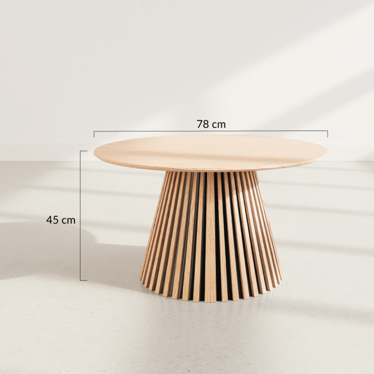 Freya - table basse - 78 cm - Bois