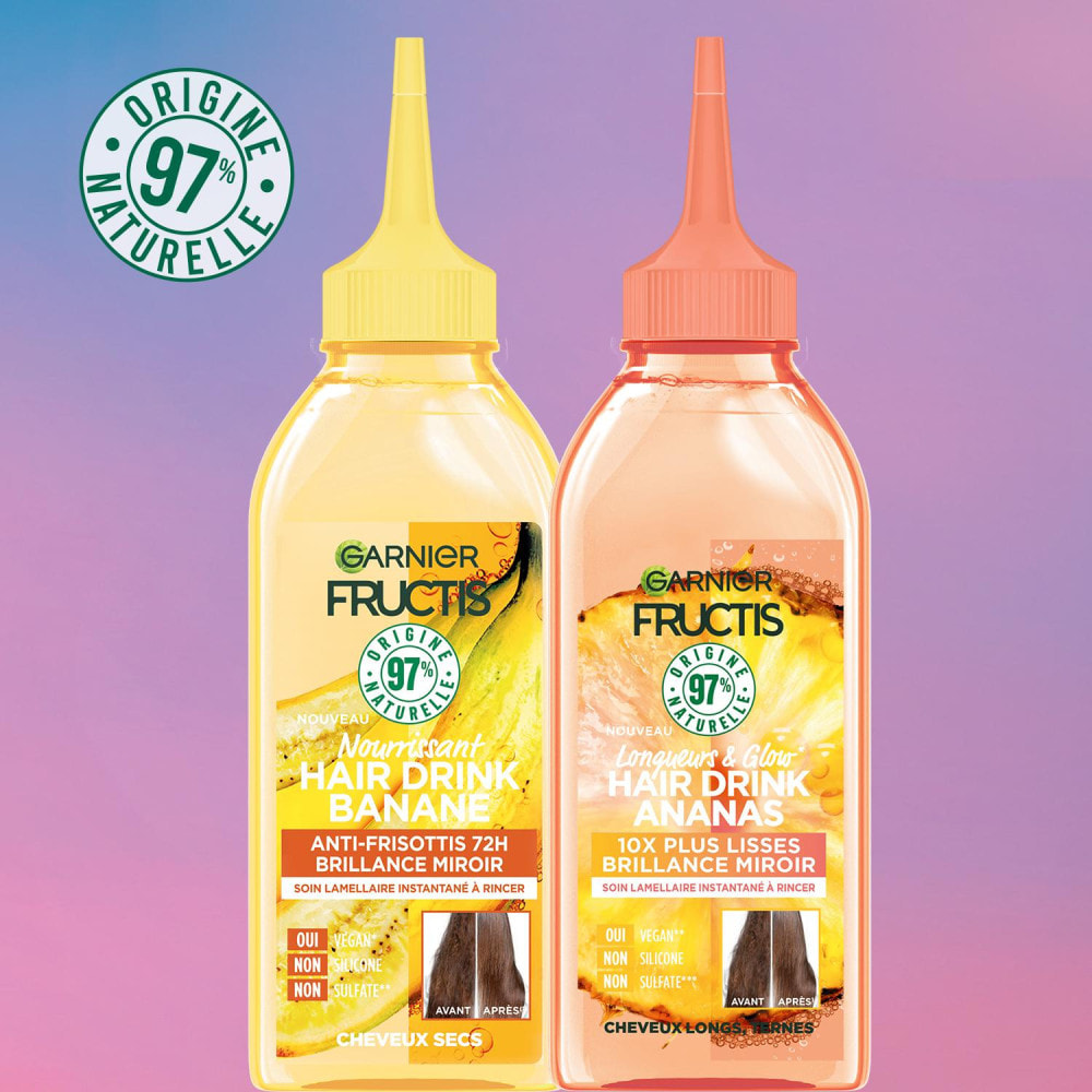 Garnier Fructis Hair Drink Soin Lamellaire instantané Nourrissant Banane 200ml