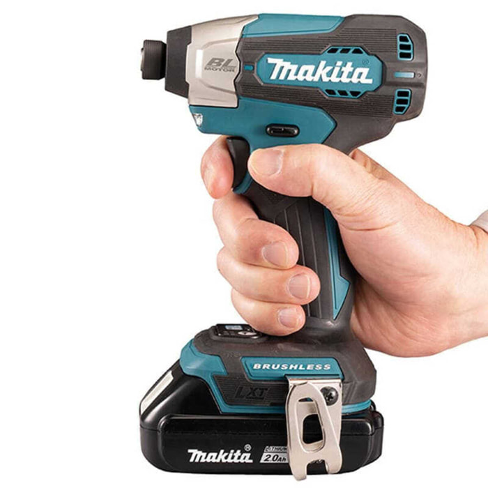 Visseuse à chocs 1401Nm 18V LXT - MAKITA - avec 2 batteries 18V 3.0Ah - chargeur - MakPac - DTD157RFJ