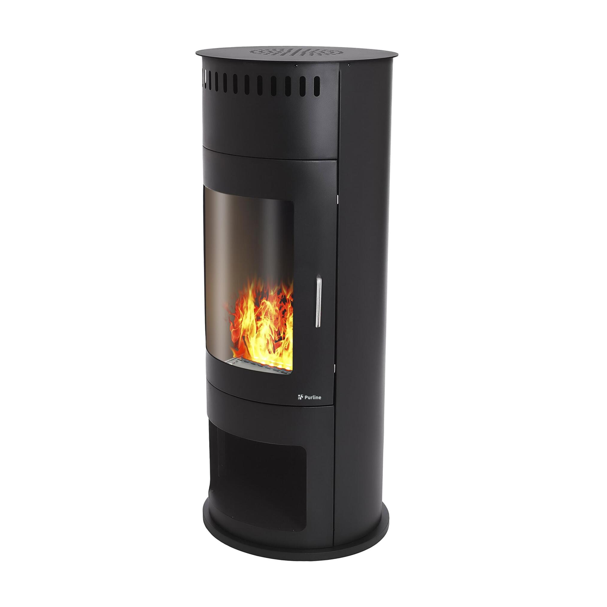 Poêle décoratif avec flamme simulée
