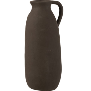 J-Line Vase Cruche Ceramique Noir L