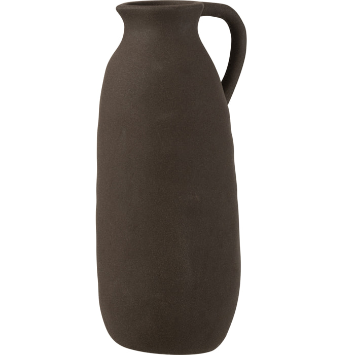 J-Line vase Cruche - céramique - noir - large - 36 cm de hauteur