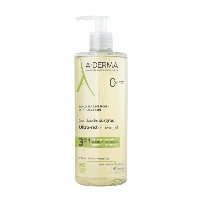 Les Indispensables - Gel Douche Surgras Peaux Fragiles Sèches