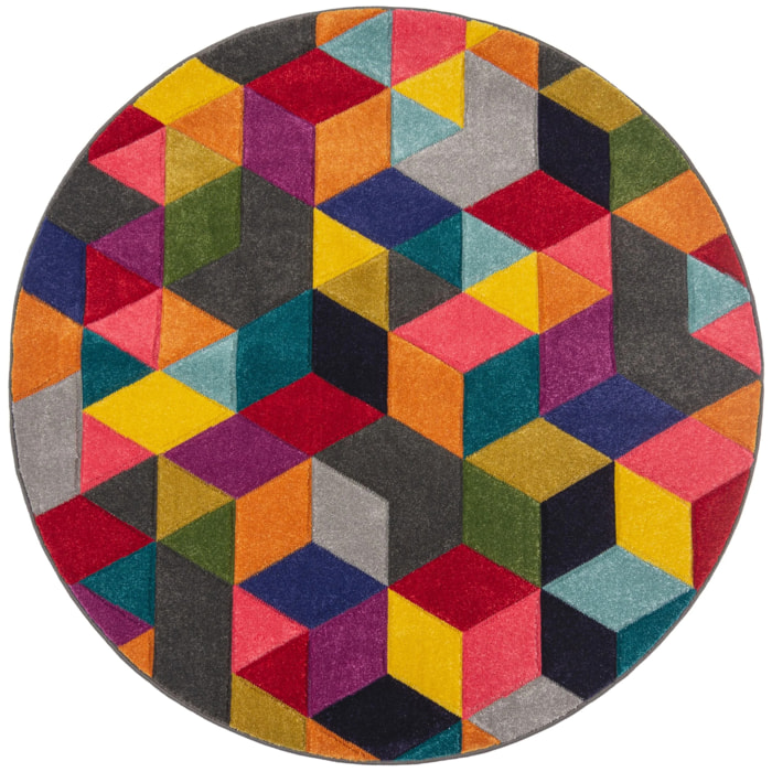 Tapis rond DYNAMIC Multicolore