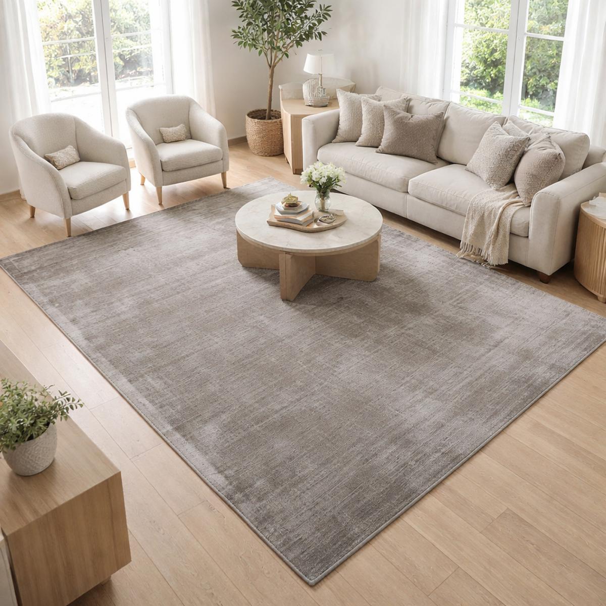 Tapis salon JACU, tapis ton sur ton moderne et contemporain
