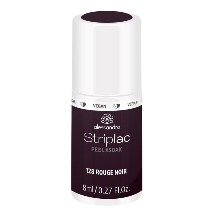 Striplac Peel or Soak - Vernis Semi-permanent - 128 Rouge Noir 8 ml