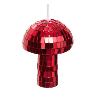 Suspension de sapin champignon effet disco 8 cm