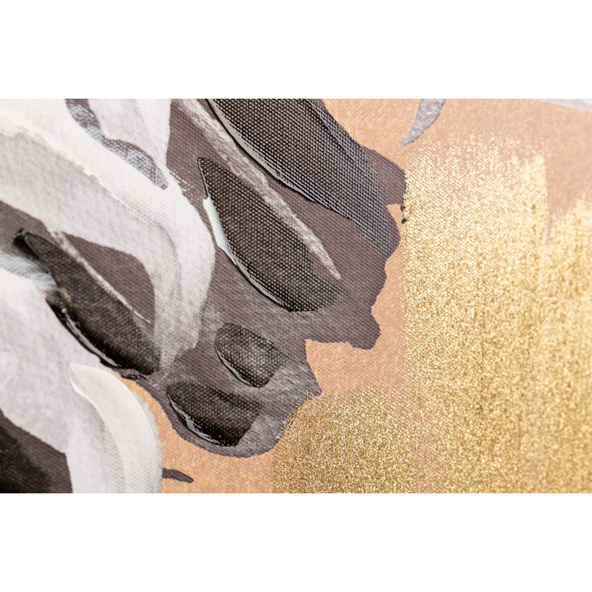 Set 2 Cuadros Flores Con Marco Negro 60x4x80 Cm
