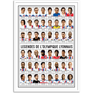 Affiche - Légendes de l'Olympique Lyonnais - Olivier Bourdereau