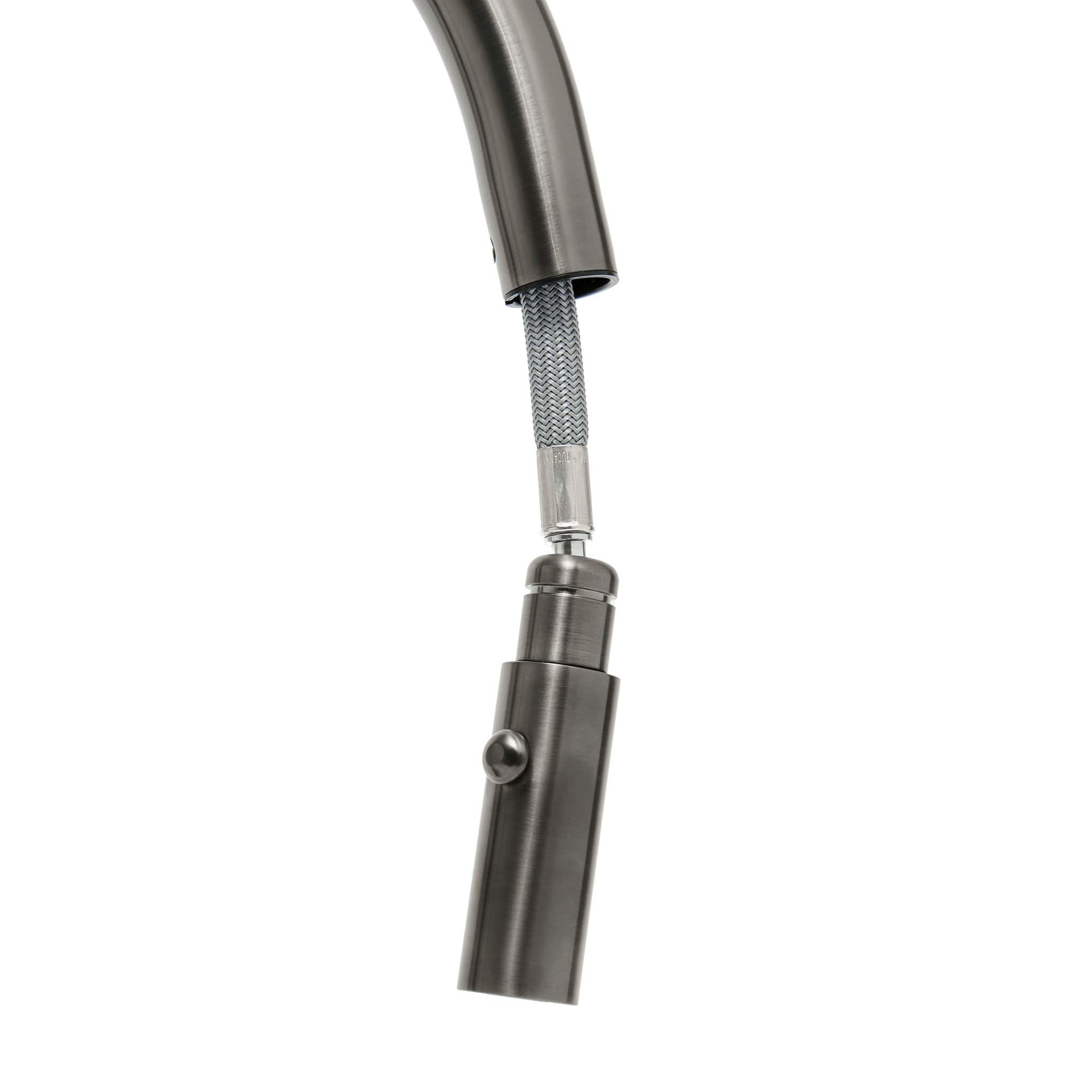 Aurum mitigeur évier à levier sur pied 44 cm avec douchette extractible 2 jets, métal brossé (SATBAUR286BGM)