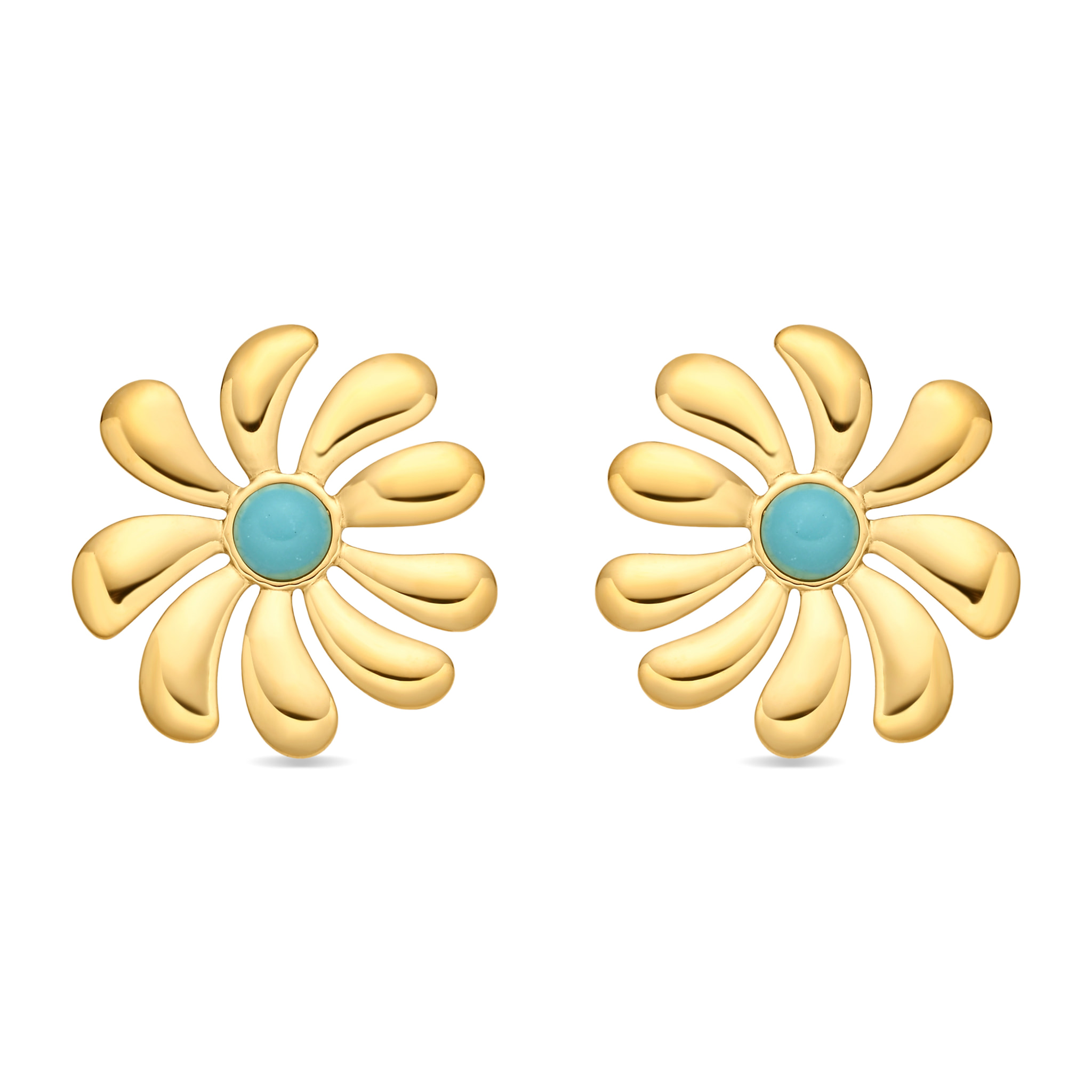 Pendientes Isum acabado oro amarillo 18k