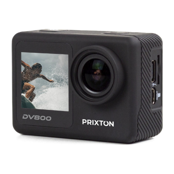 PRIXTON Cámara deportiva DV800 Dual Screen - 5K