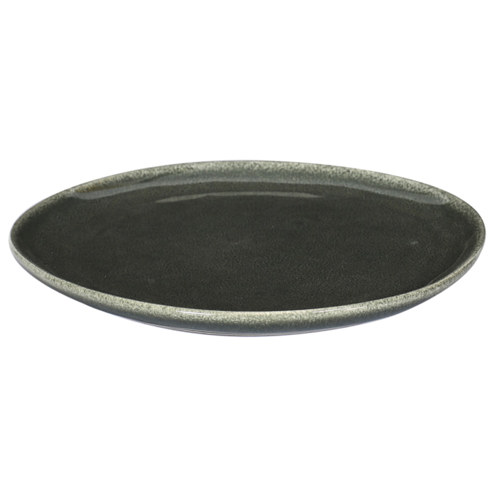 Assiette D27cm Au Gres Du Temps Vert