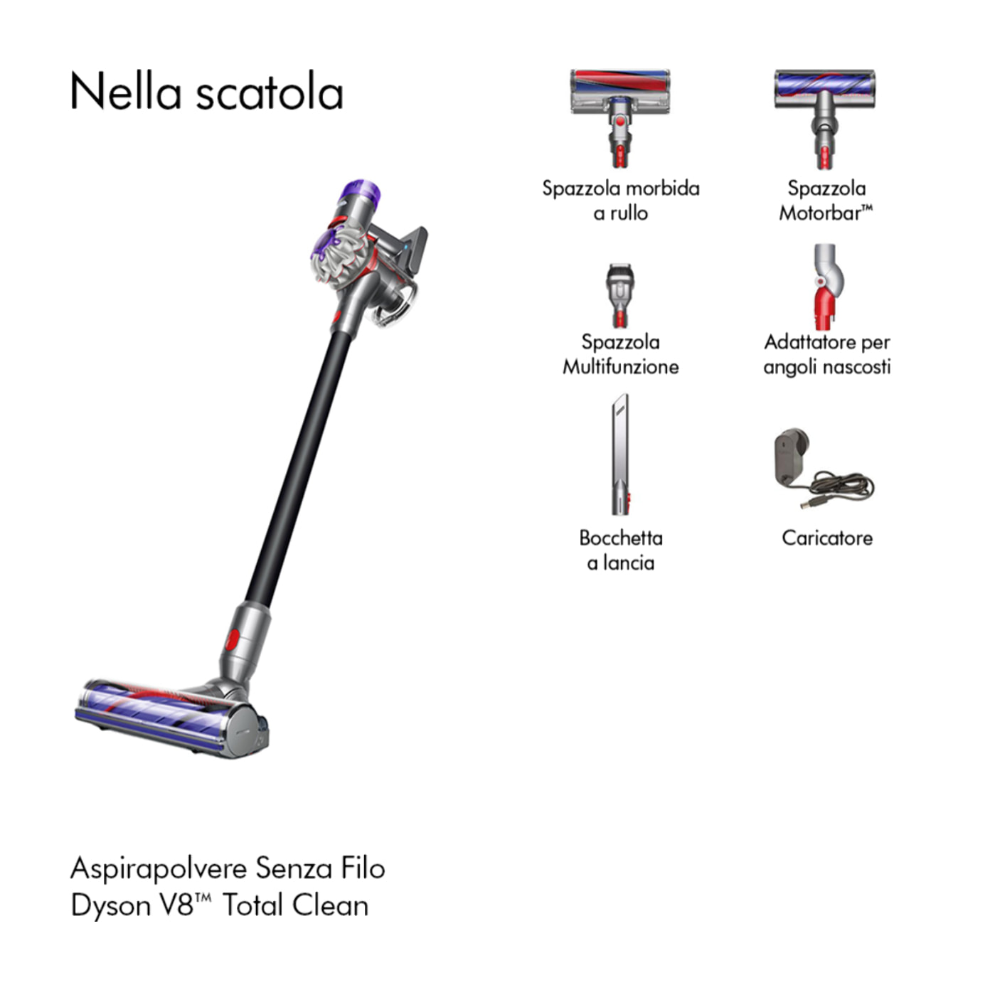 Aspirapolvere Senza Filo Dyson V8™ Total Clean | Ricondizionato