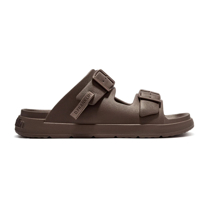 Sandalias Abiertas Unisex Hebilla Ajustable Vibe Marrón