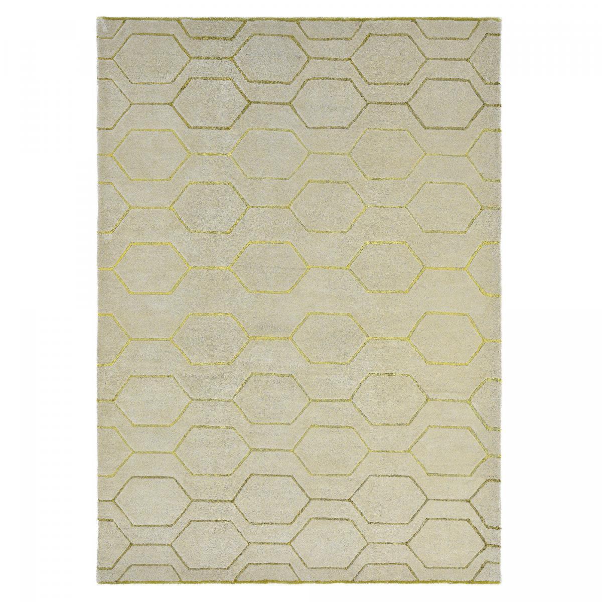 Tapis salon et chambre fait à la main en laine motif scandinave GUWA