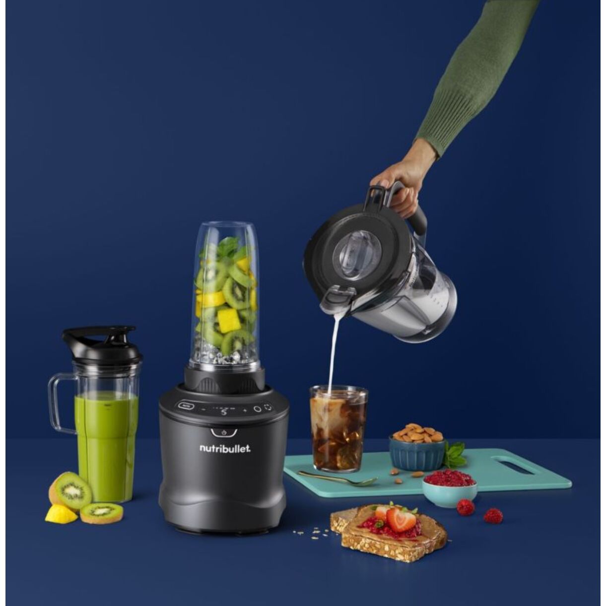 Blender NUTRIBULLET SmartSense NBF550DG - Programmes Auto - Bol Tritan 1.8L