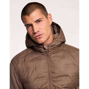Chaqueta Acolchada con Capucha Marrón - Morris