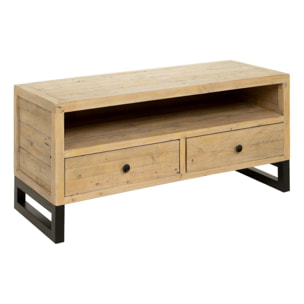Meuble TV 120 cm bois recyclé AUCKLAND