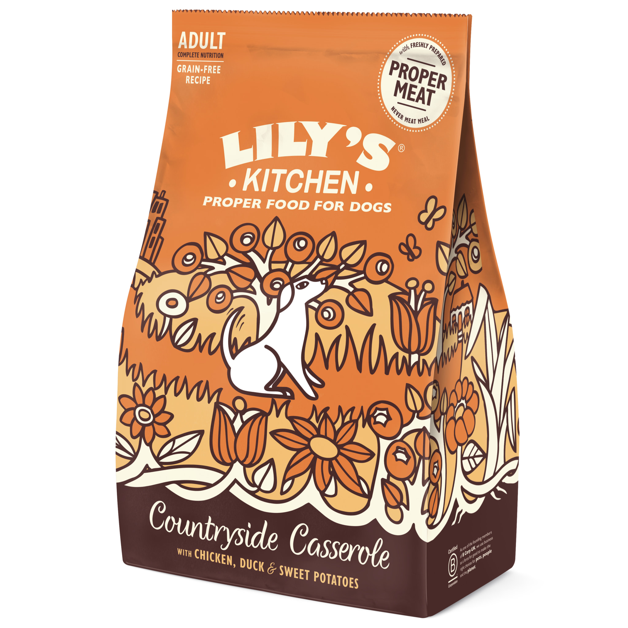LILY'S KITCHEN Chien Countryside Casserole Poulet au canard et patates douces 7kg