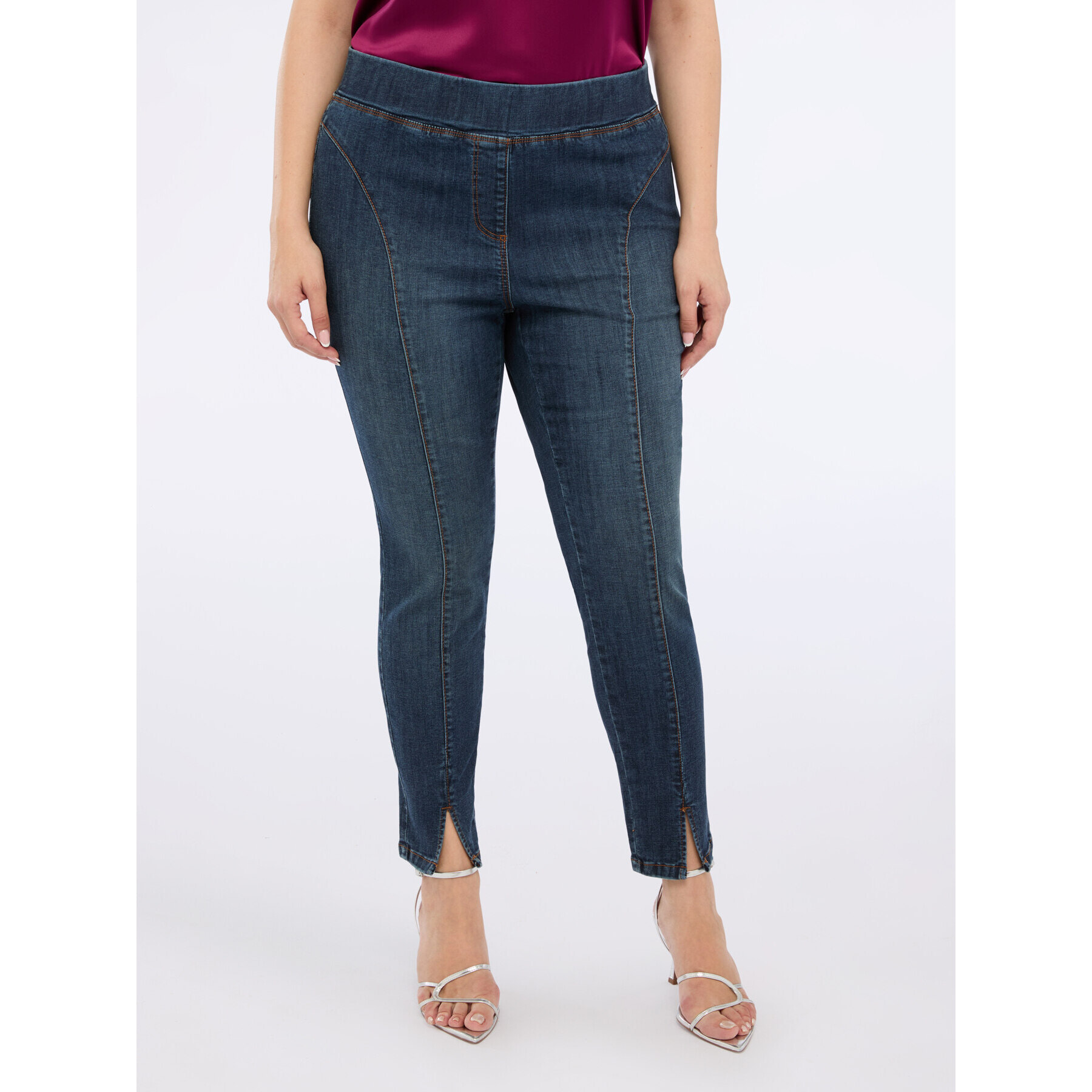 Fiorella Rubino - Jeggings dalla vita elasticizzata - Blu