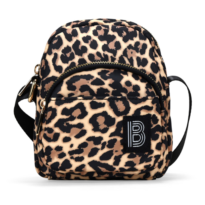 Bolso bandolera leopardo para móvil
