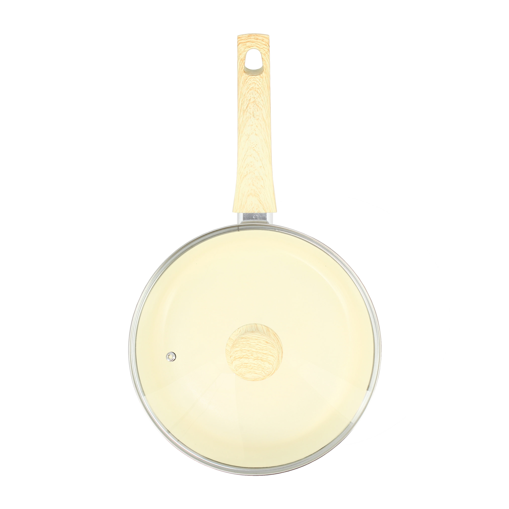 Sauteuse en revêtement céramique 24cm crème - tous feux COLORAMA