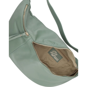 Borsa a tracolla da donna Made in Italy - Modello Caelia Plus - 100% pelle - 47.0 x 28.0 x 2.0 cm