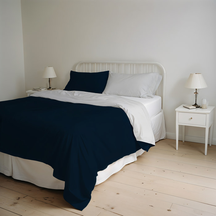 PARURE COPRIPIUMINO NATURAL COLOR MATRIMONIALE - 100% COTONE MADE IN ITALY