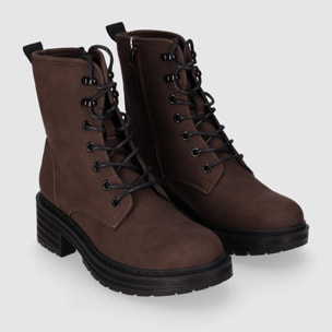 Botines - Marron - Tacón: 4 cm