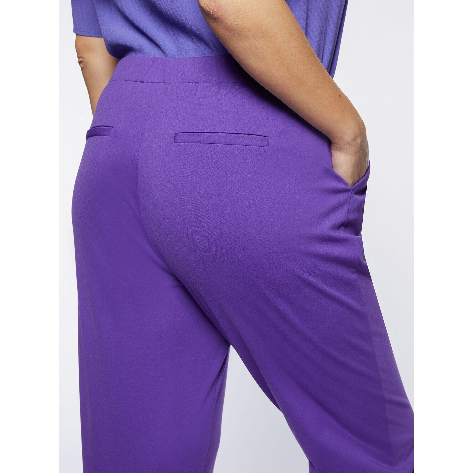 Fiorella Rubino - Pantaloni in viscosa ECOVERO™ - Viola