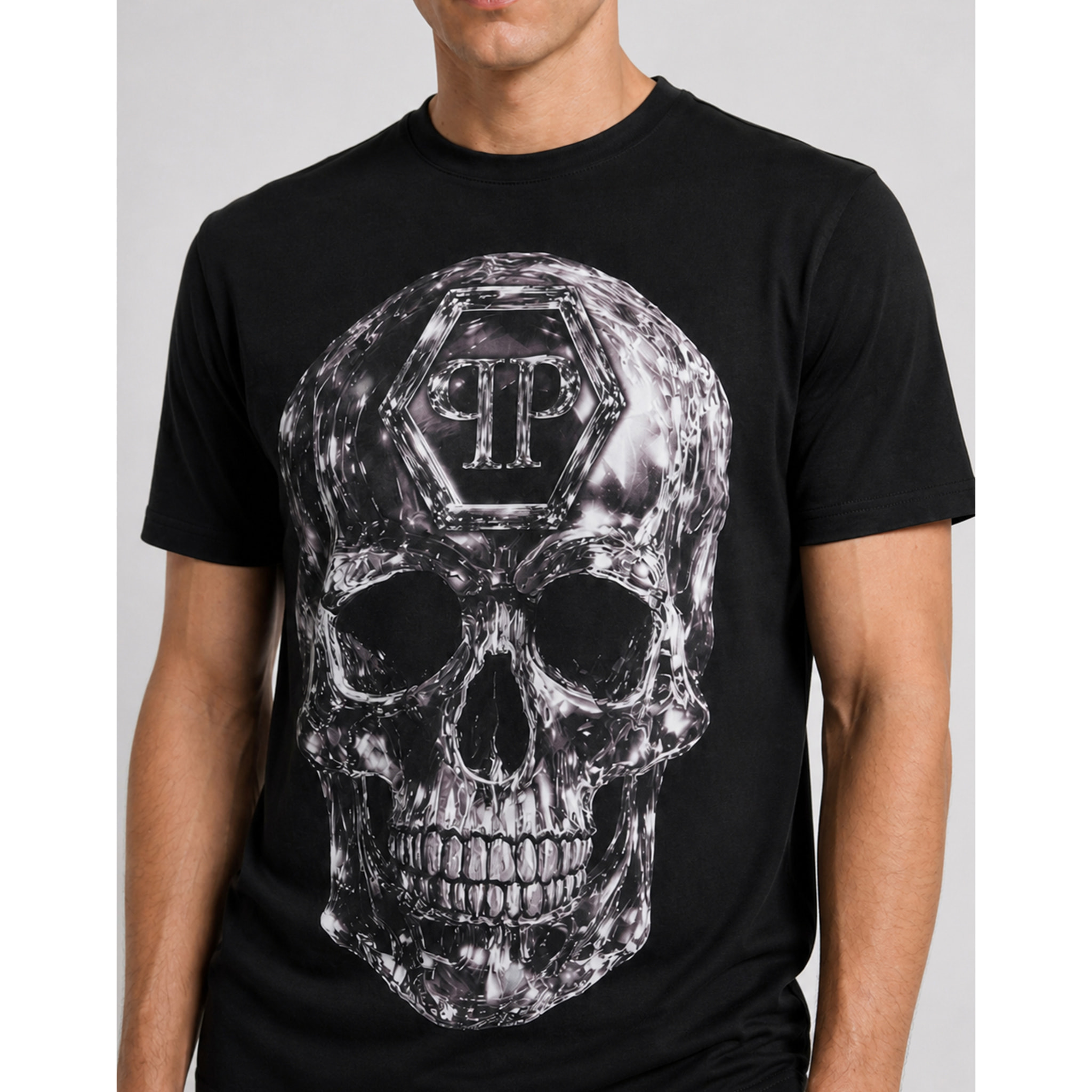 PHILIPP PLEIN T-shirt girocollo a maniche corte SKULL
