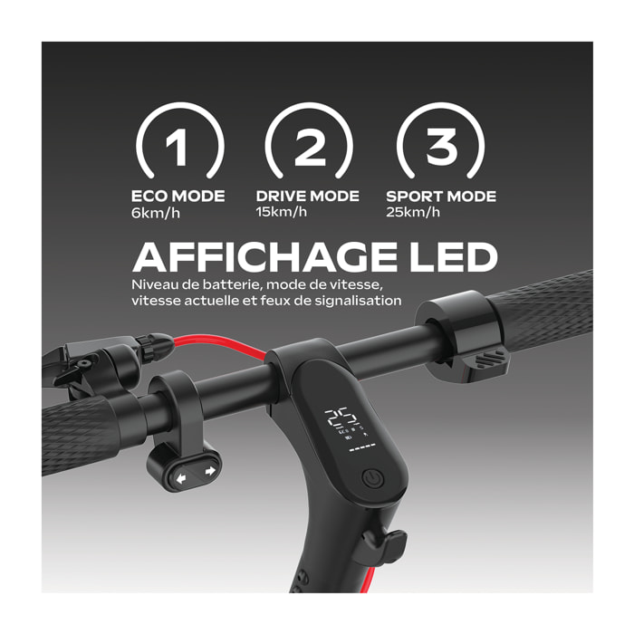 URBANGLIDE RIDE 85 EVO / 85 LITE Trottinette Électrique Adulte 8,5'' Pliable – Batterie 21,6V 7,8Ah / 36V 5,2Ah, Moteur 250W 300W / 400W, Vitesse Max 25km/h, Autonomie Jusqu'à 20km, Frein à Disque, IPX5