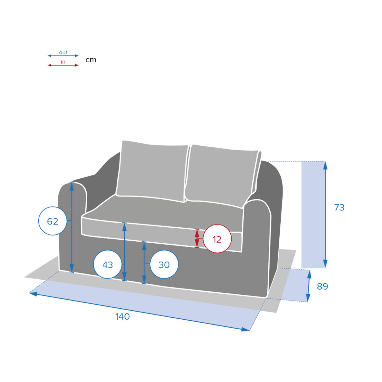 Canapé de jardin Mooréa Savana