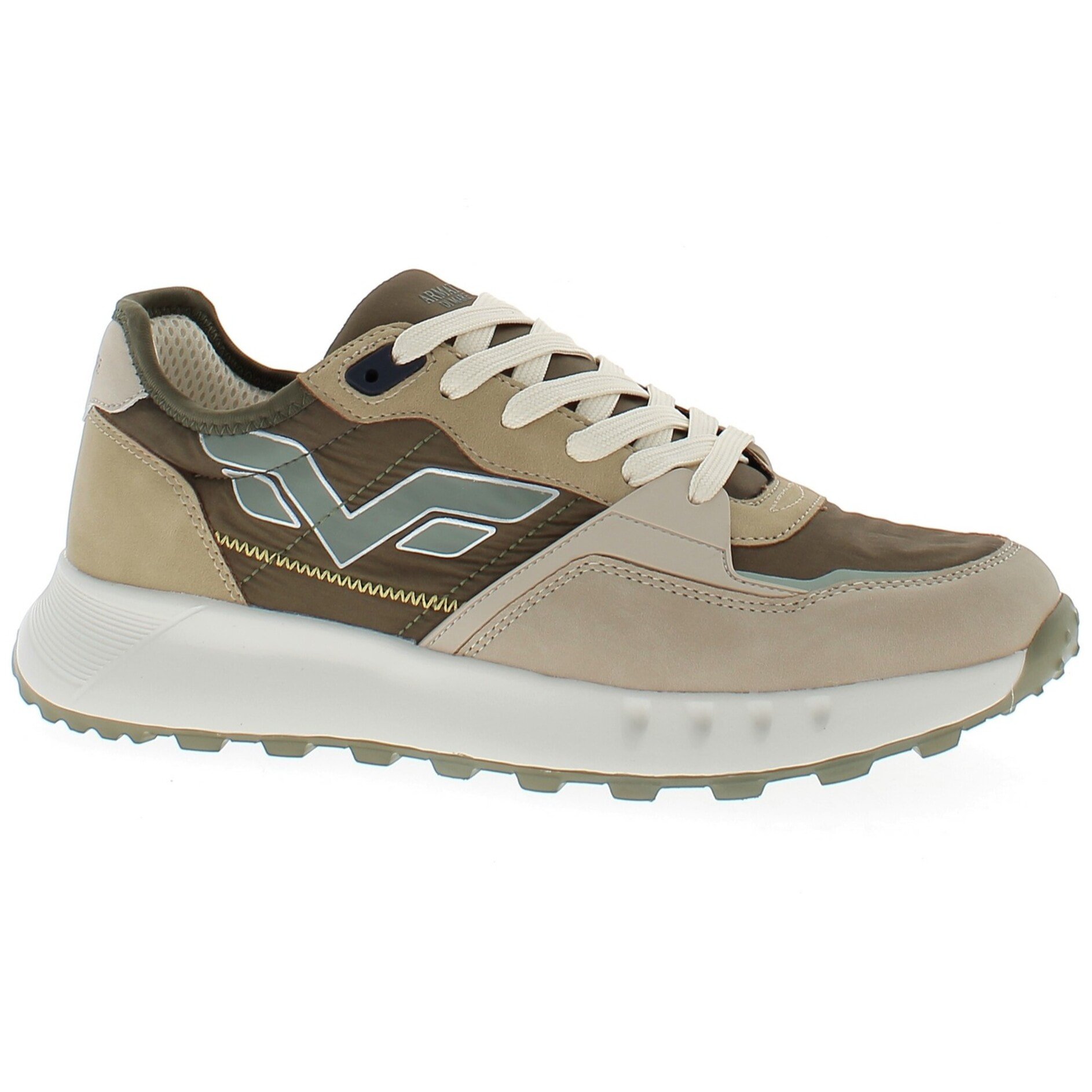 Armata di Mare Scarpe Uomo Sneakers Casual Stringate con Soletta Rimovibile in Memory Foam AMU 1D929 Khaki