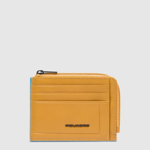 Piquadro Porte-monnaie zippé avec porte-cartes de crédit, porte-documents et protection RFID