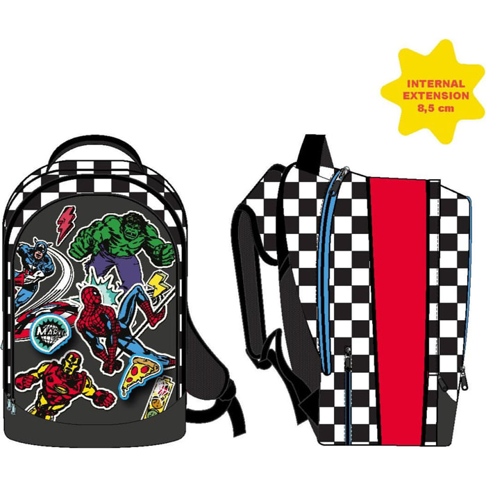 Mochila Escolar Mediana 41 Cm Avengers