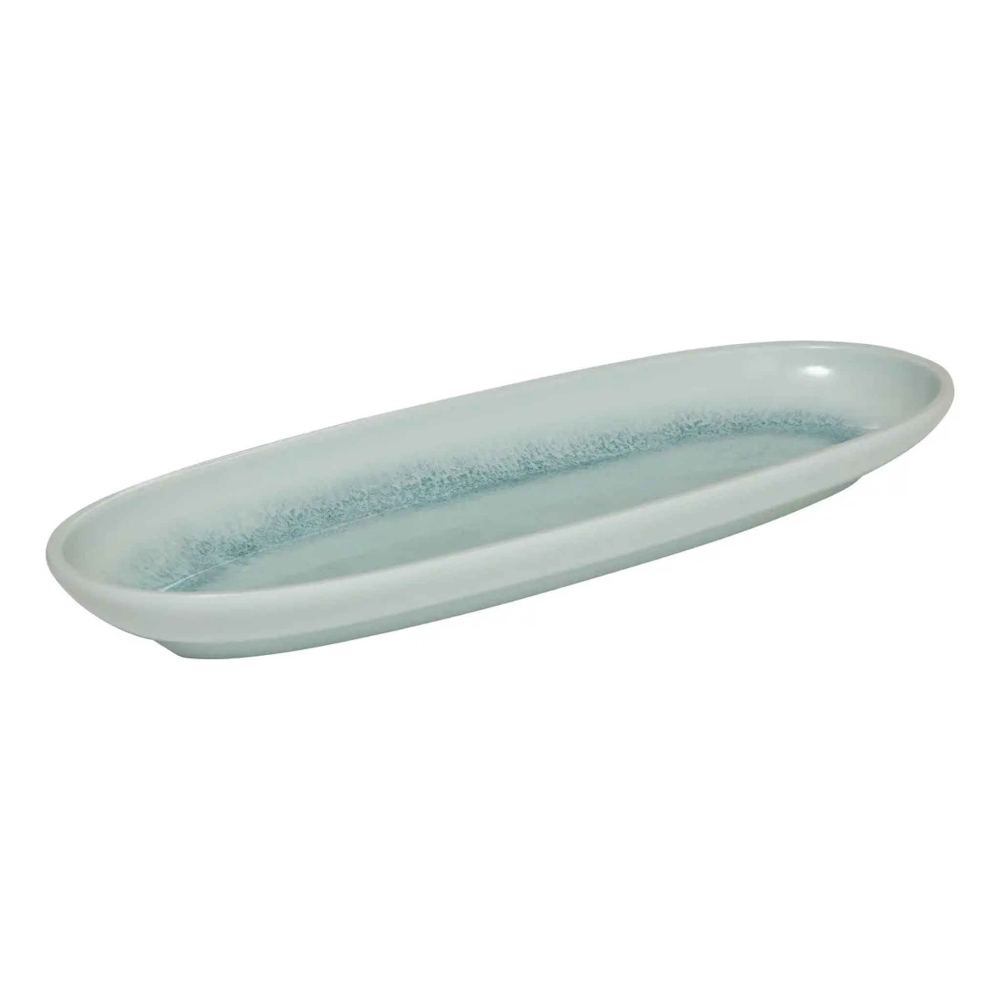 Plat Lea 40,7x15,2cm bleu