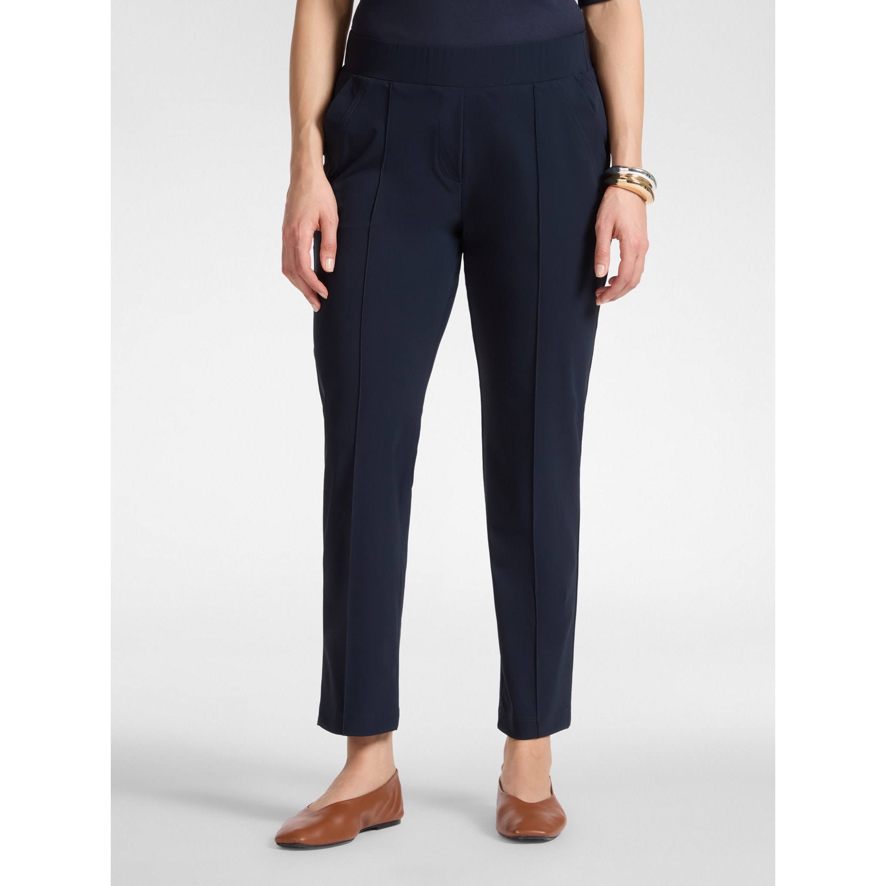 Elena Mirò - Pantaloni in jersey - Blu