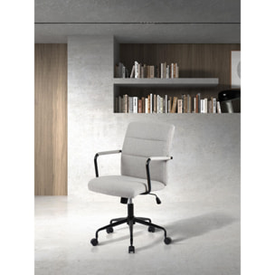 Silla de estudio Oli tela gris 99x64x70 cm