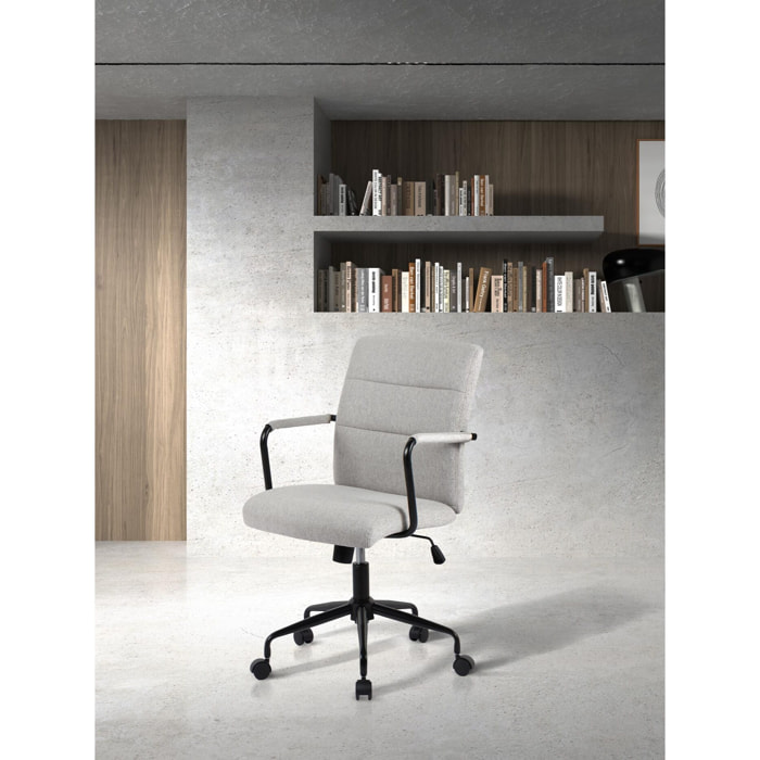 Silla de estudio Oli tela gris 99x64x70 cm