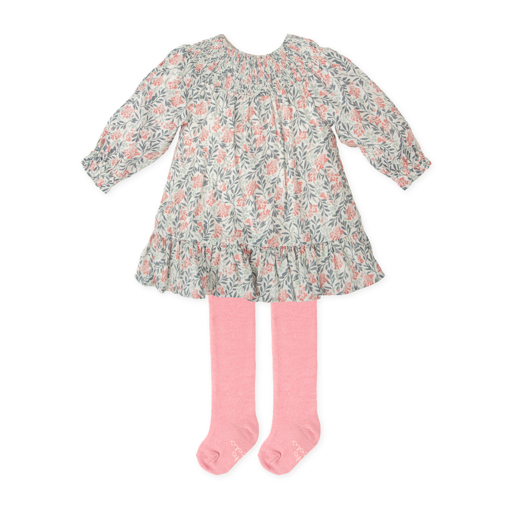 VESTIDO CON LEOTARDOS GRIS - Gris