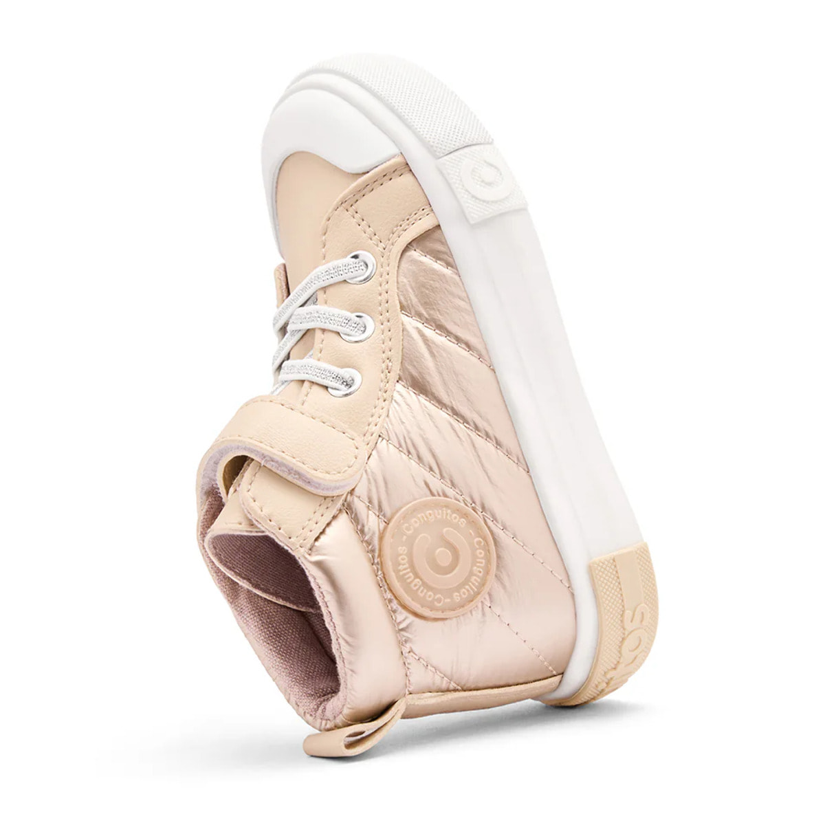 Zapatillas Altas de Niña Con Tira Autoadherente y Cremallera interior