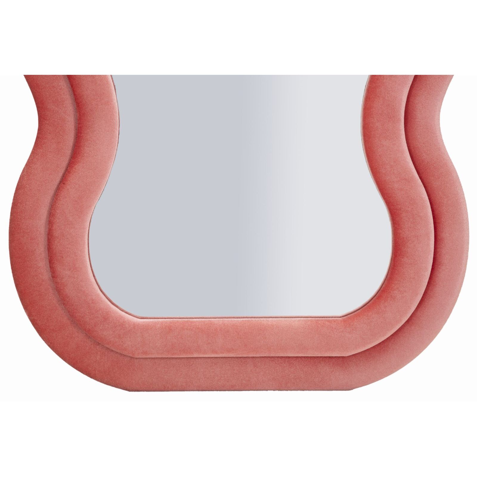 SPECCHIO DA MURO EMILY VELLUTO ROSA CM 60X6X160 (MISURA SPECCHIO CM 42X144)